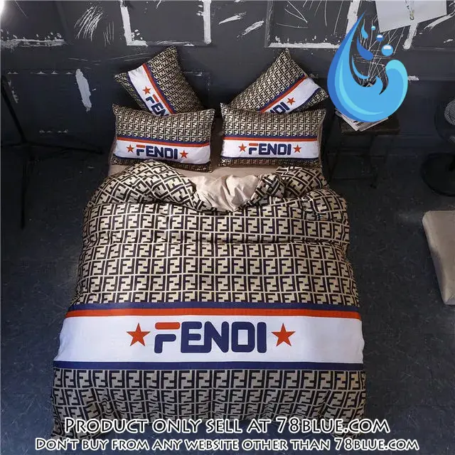 Fendi new bedding sets quilt sets duvet cover luxury brand bedding decor 78b5612480